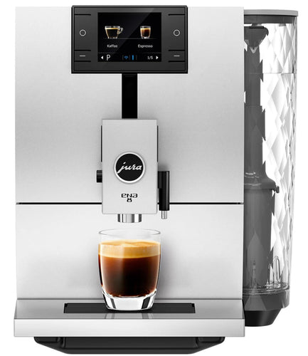 Jura Ena 8 Super Automatic Espresso Machine - Nordic White 