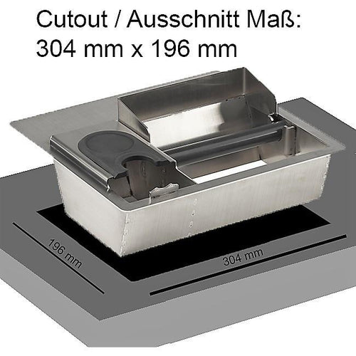 JoeFrex Countertop Knock Box Combi w/ Tamping Station 