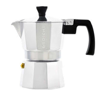 Grosche Milano Stovetop Espresso Maker - 3 cup / 5oz - Silver