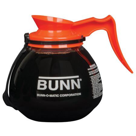 Bunn Glass Coffee Decanter w/RFID - 1.9L - Case of 3 - Orange 