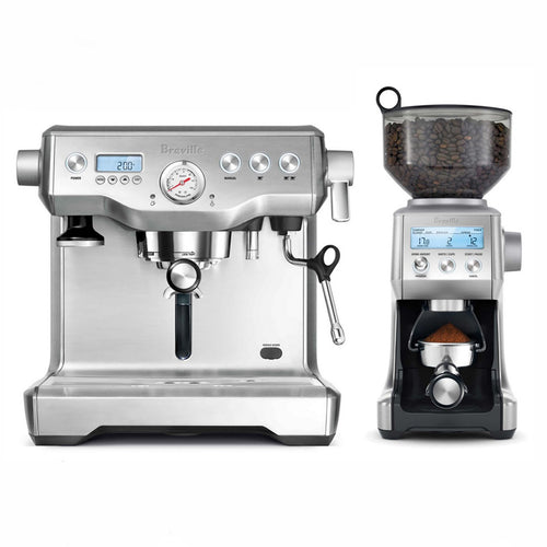 Breville The Dynamic Duo - Espresso Machine and Grinder Combo 