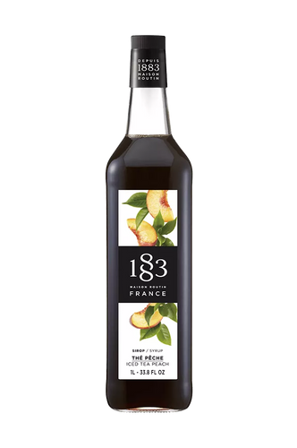 1883 Peach Iced Tea Syrup - 1L (Glass Bottle) 