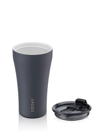 Sttoke Ceramic Reusable Cup (12oz/360ml) - Slated Grey 