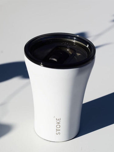 Sttoke Ceramic Reusable Cup (8oz/240ml) - Luxe Black 