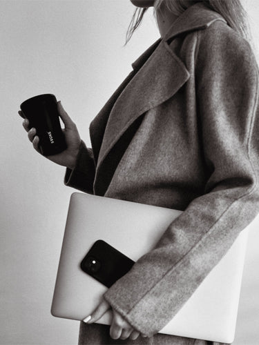 Sttoke Ceramic Reusable Cup (8oz/240ml) - Luxe Black 