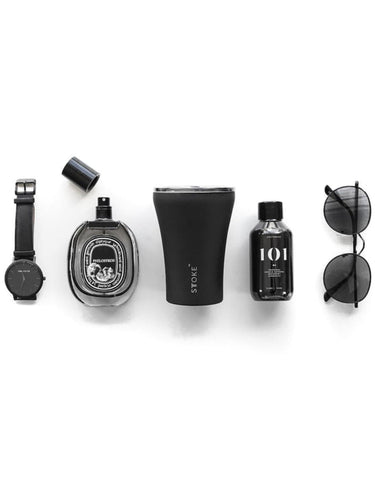 Sttoke Ceramic Reusable Cup (8oz/240ml) - Luxe Black 