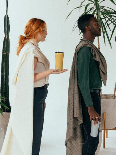 Sttoke Ceramic Reusable Cup (16oz/480ml) - Slated Grey 