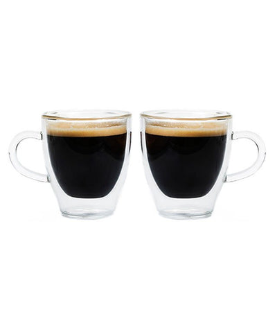 Grosche Turin Double Walled Espresso Cups (Set of 2) - 4.7 oz