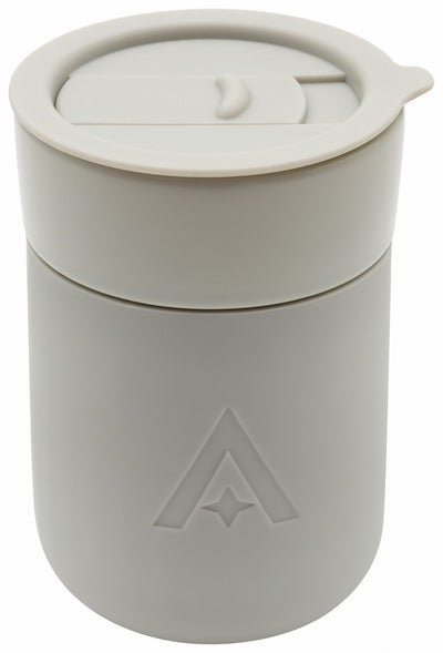 Uberstar Carry Cup Ceramic Travel Mug With Lid - Natural Stone