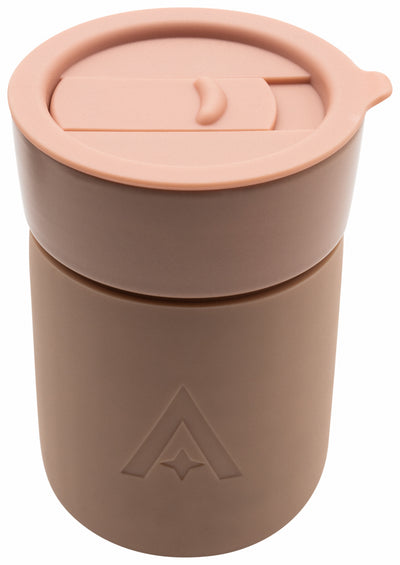 Uberstar Carry Cup Ceramic Travel Mug With Lid - Blush Pink