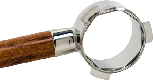 54mm Naked (Bottomless) Portafilter w/ Wooden Handle for Breville 