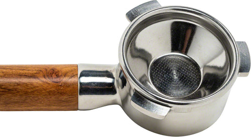 54mm Naked (Bottomless) Portafilter w/ Wooden Handle for Breville 